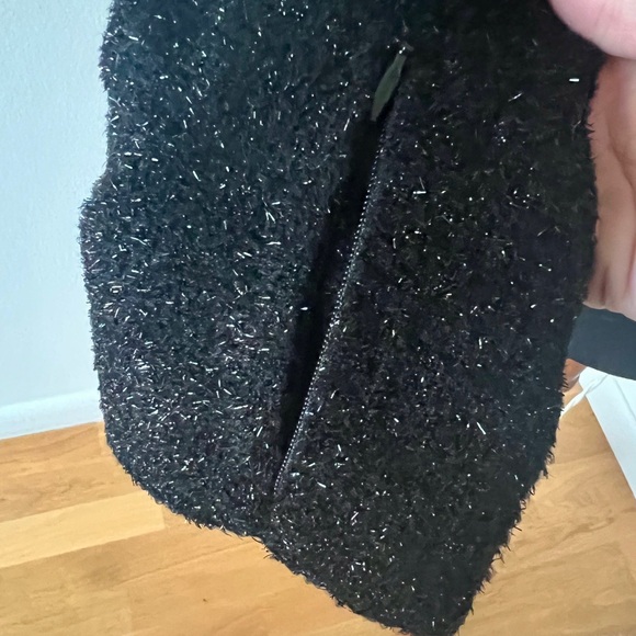 CHANEL Iridescent Tweed Black Zip Crop Jacket NEW - 38 / 2 - Picture 6 of 12